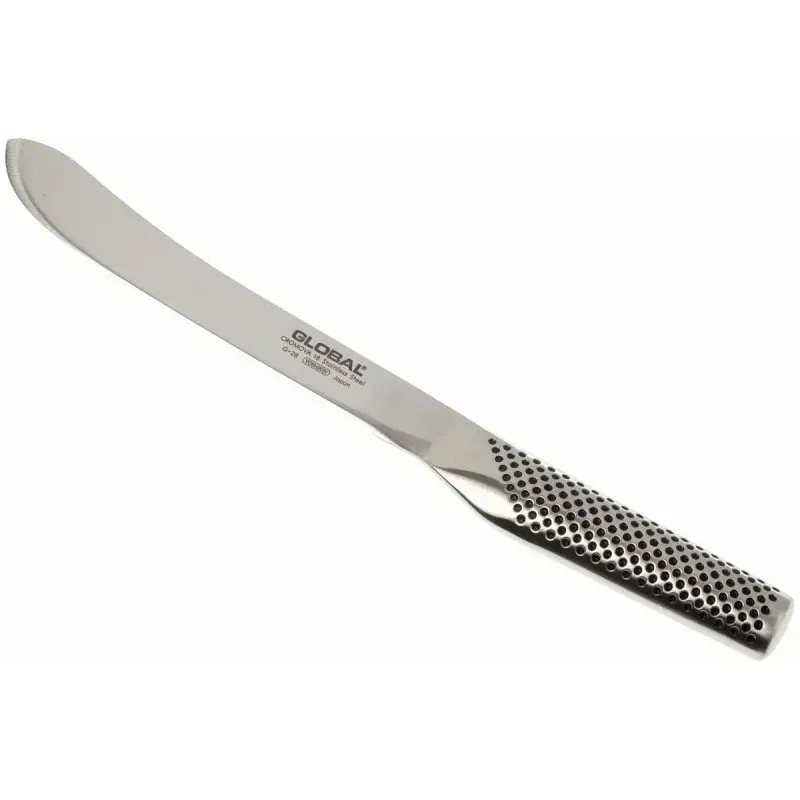 Global G-12 Butcher Knife 18cm kasap bıçağı, Bıçak Uzunluğu: 18 cm. Ürün görseli.