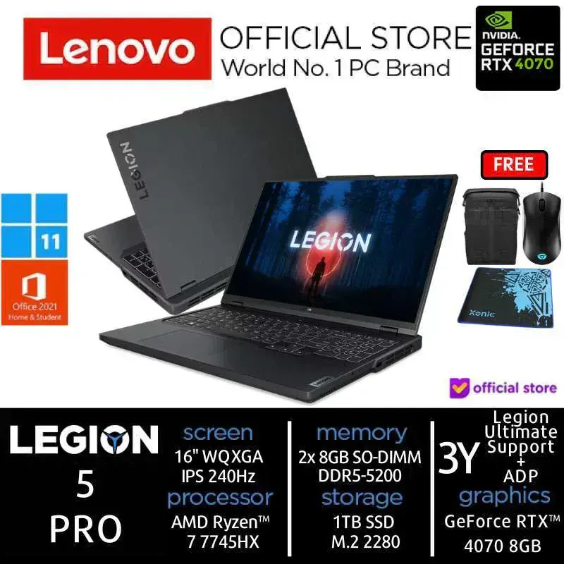 Lenovo Legion Pro 5 RTX 4070 Ryzen 7 7745HX