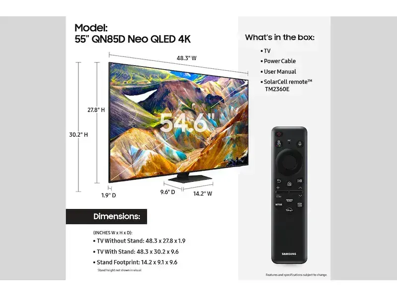 Samsung QN85D 55"